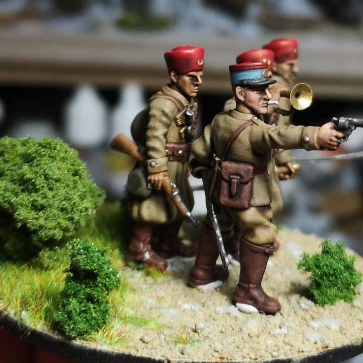 28mm French dismounted cavalry (Spahis) HQ 2 image