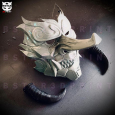 Picture of print of Cyber Samurai Hannya Mask - Oni Mask Halloween