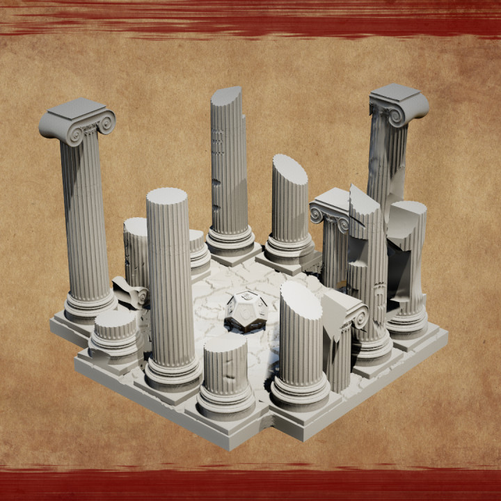 Greek Columns Dice Tray image