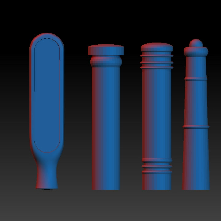 1:56 - 28mm- Bollards image