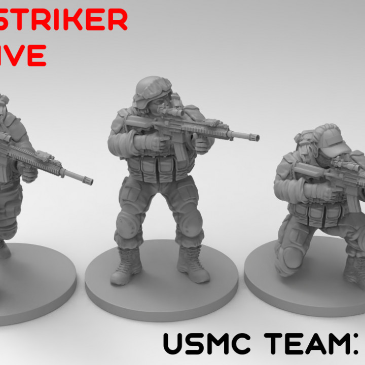 TurnBase Miniatures: Wargames - USMC Set M27 IAR (June exclusive release) image