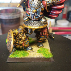 Picture of print of Kangalim Reclaimed: Dwarf Lord on Shield