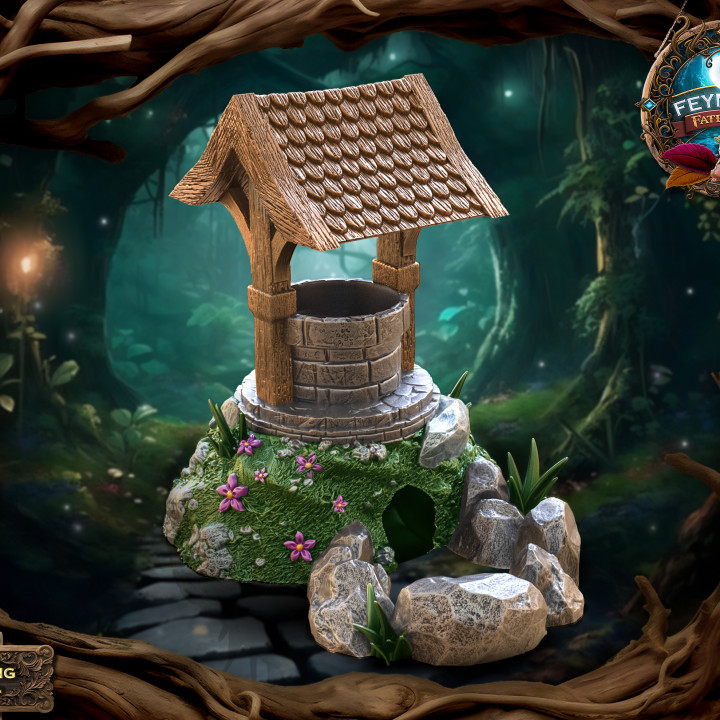 3d-printable-magical-wishing-well-dice-tower-support-free-by-fatesend