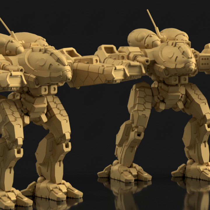 3D Printable Champion C for Battletech by Matt Mason