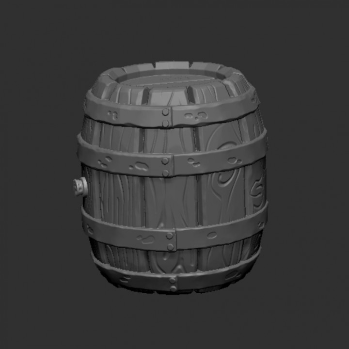 3d Printable Barrel By The Cackling Kobold Company