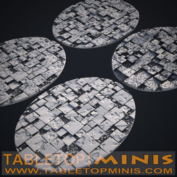 Broken Tiles 120mm x 92mm Base Toppers image