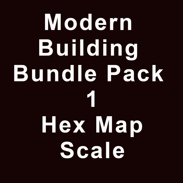 Modern Building Bundle Pack 1 Hex Map Scale image