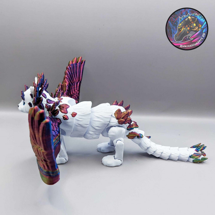Meowl, Flexi Winged Cat, Articulated Fantasy Cat image