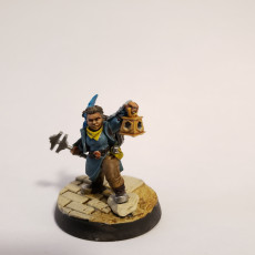Picture of print of Dwarf Female Adventurer - RPG Hero Character D&D 5e - Titans of Adventure Set 16