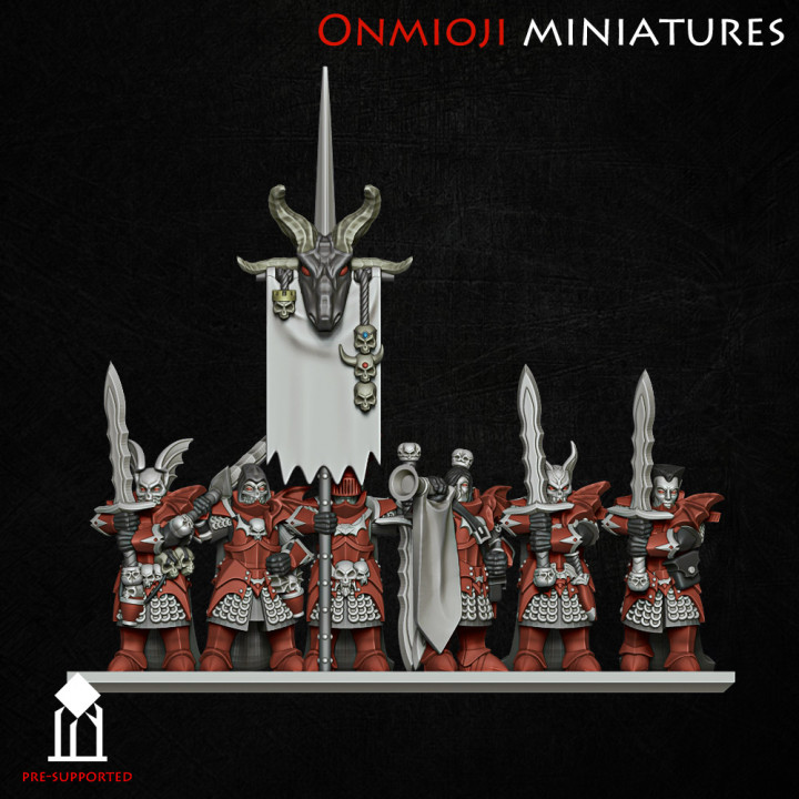 vampire knights with twohanded swords on foot 10mm image