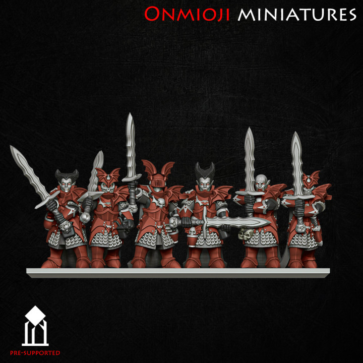 vampire knights with twohanded swords on foot 10mm image