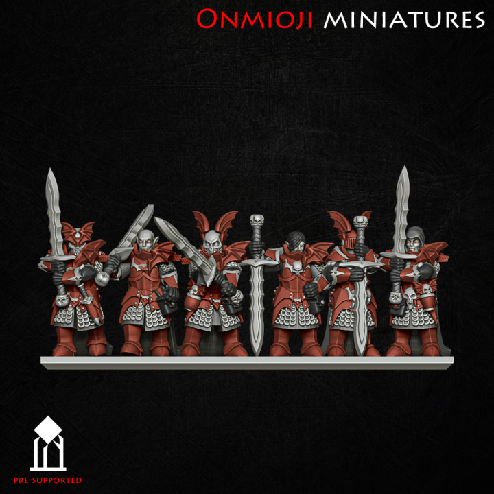 vampire knights with twohanded swords on foot 10mm image