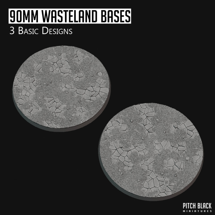 90mm Wasteland Bases - Basic image