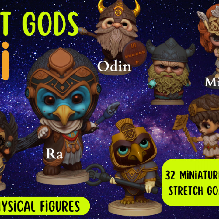 Ancient Gods: Chibi Miniatures! Buluc Chabtan: Mayan God image