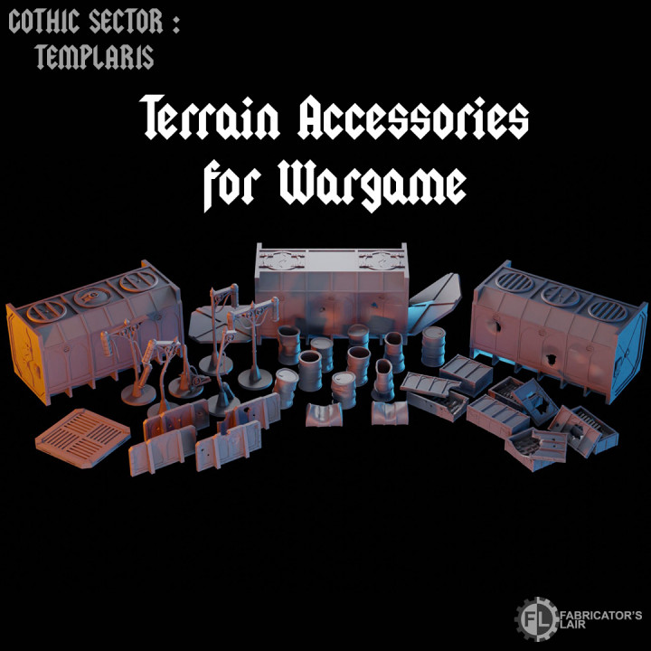 Gothic Sector : Templaris - Terrain Accessories for Wargame's Cover