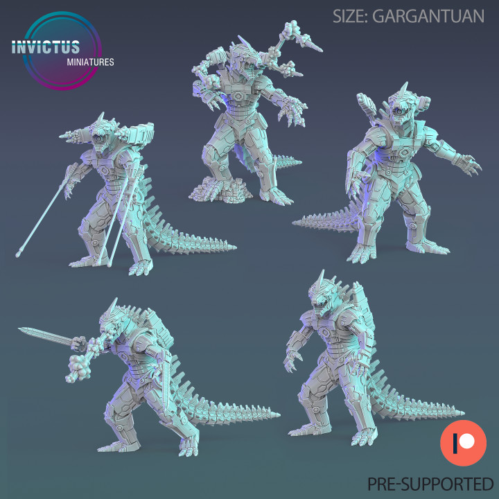 3D Printable Mecha Atomic Kaiju Set / Space Beast / Cosmic Predator ...