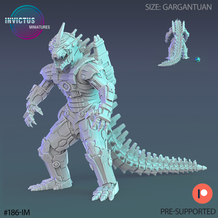 3D Printable Mecha Atomic Kaiju Set / Space Beast / Cosmic