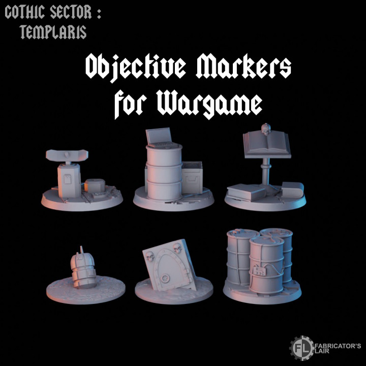 Gothic Sector : Templaris - Objective Markers for Wargame's Cover