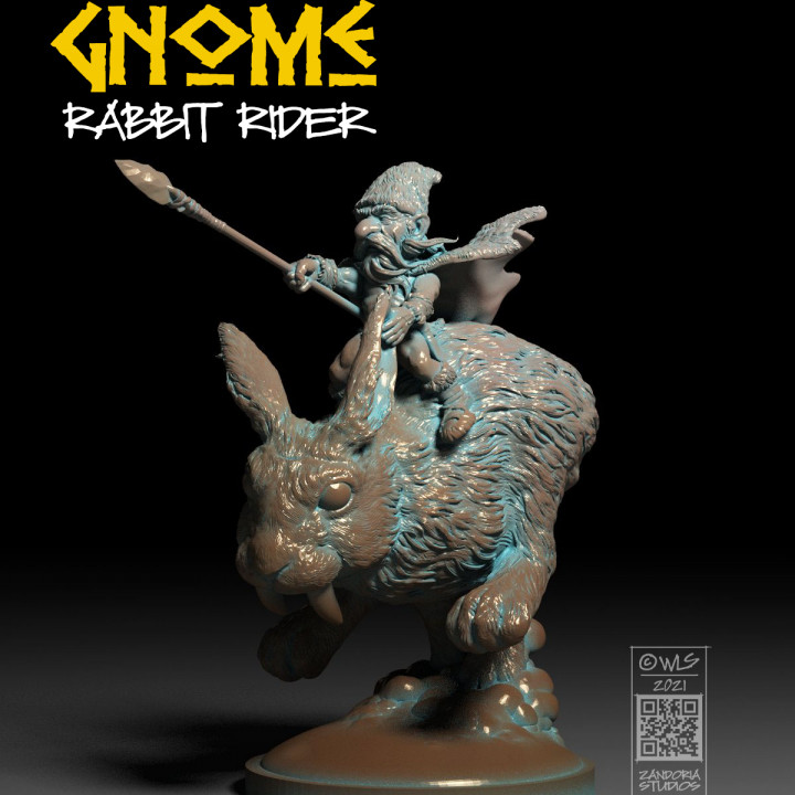Gnome Rabbit Rider image