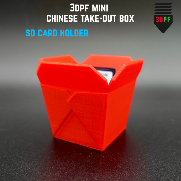 SD Card Holder Mini Chinese Takeout Box image