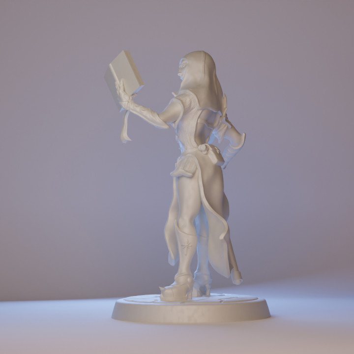 Printable Priestess miniature. for SLA/DLP/LCD printing image