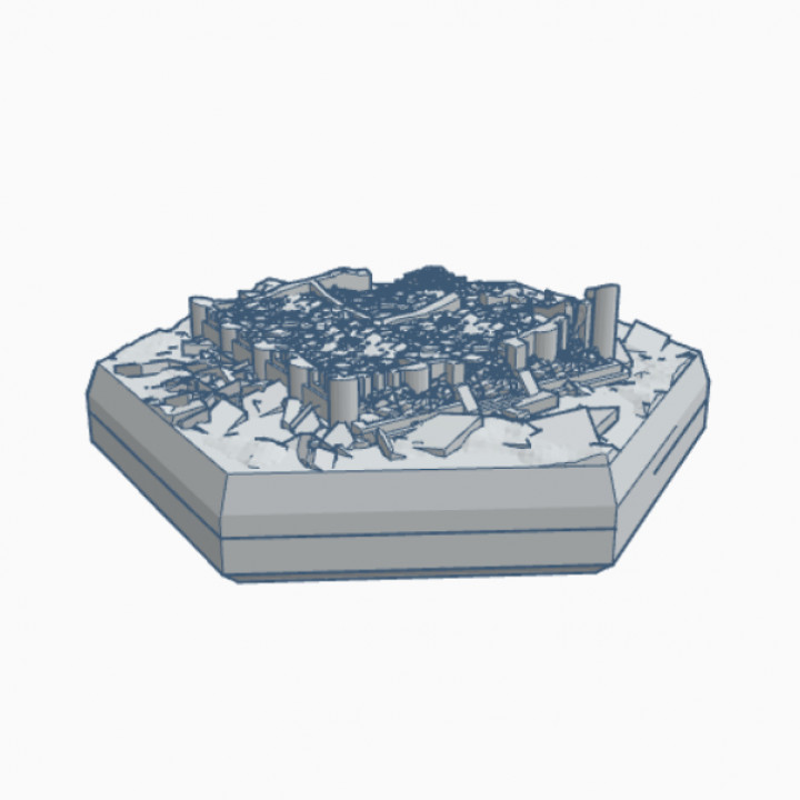 Modern Destroyed Bank Hex Map Scale HMSMD020 image
