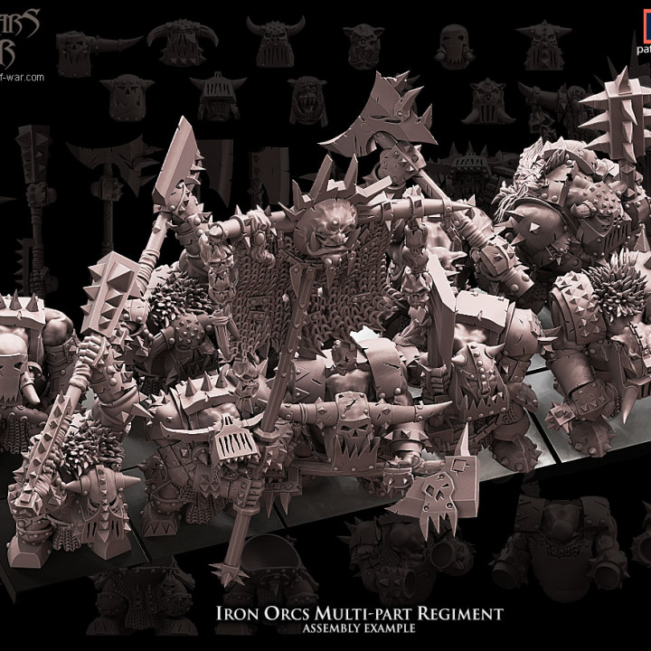 Iron Orcs multi-part regiment image