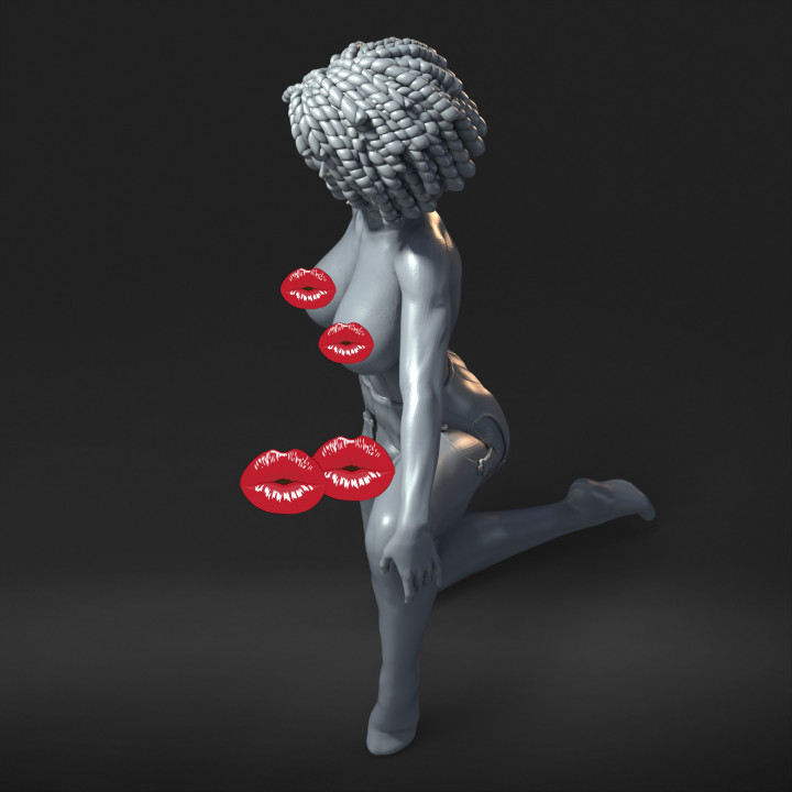 FUTANARI SEXY POSE - NSFW - EROTIC MINIATURE 75 MM SCALE