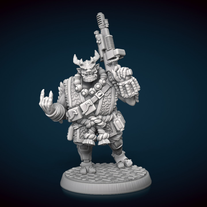 Troll Heavy Gunner Miniature