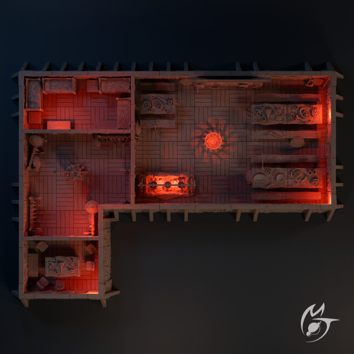The Hunters Hall Bundle  - modular OpenLOCK terrain image