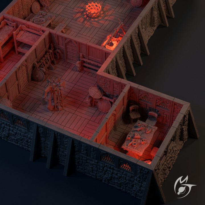 The Hunters Hall Bundle  - modular OpenLOCK terrain image