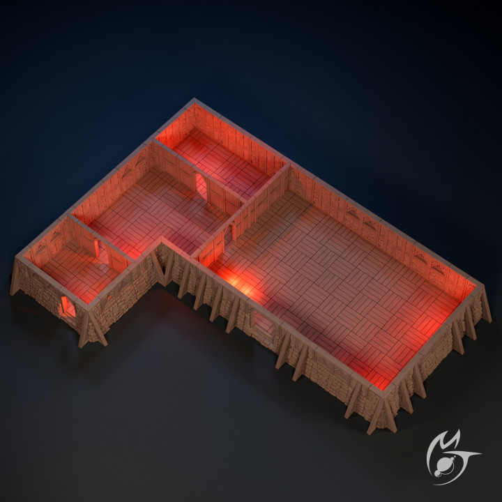 Hunters Hall Structure -  modular OpenLOCK terrain image