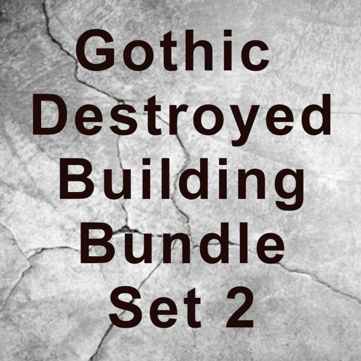 Gothic Destroyed Building Bundle Set 2 image