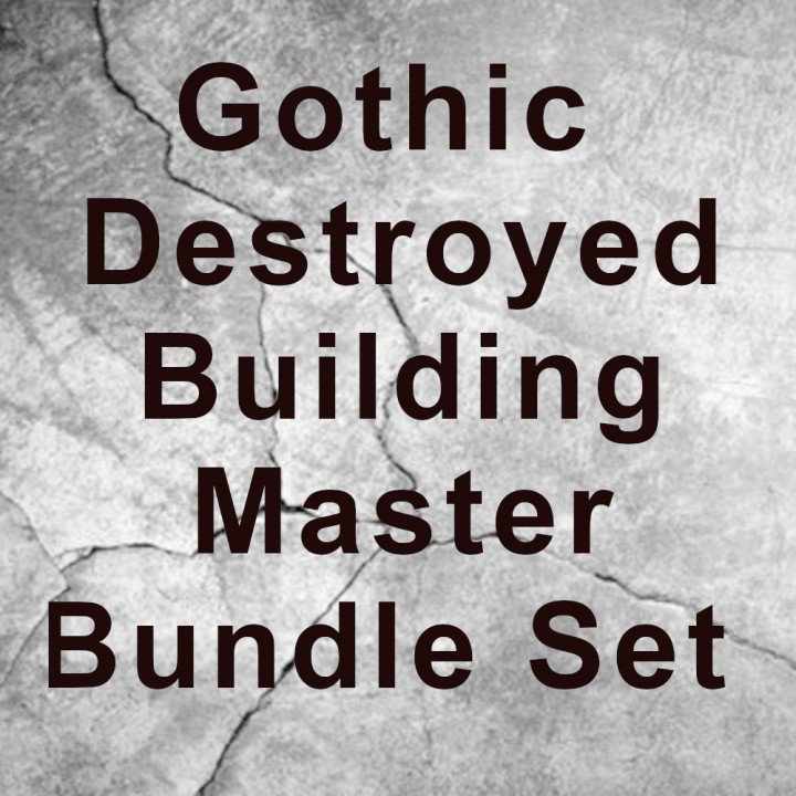 Gothic Destroyed Building Bundle Master Set image