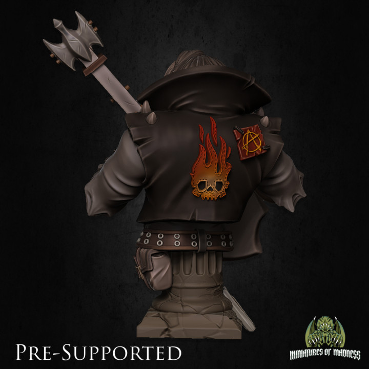 Magnus The Outsider Bard Bust [PRE-SUPPORTED] Human Musician