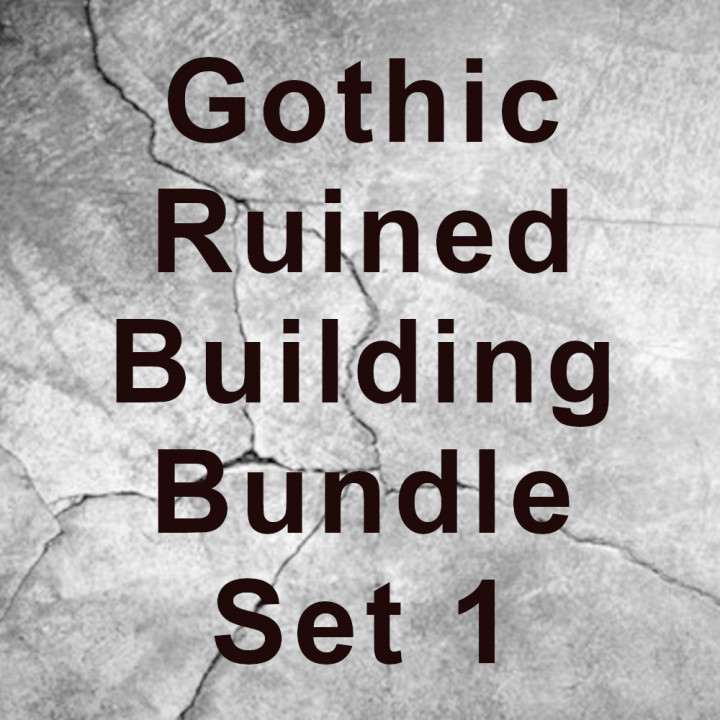 Gothic Ruined Building Bundle Set 1 image