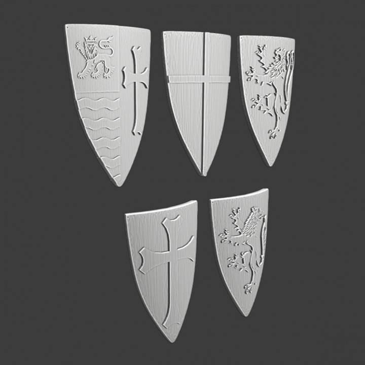 Medieval shields pack #1 image