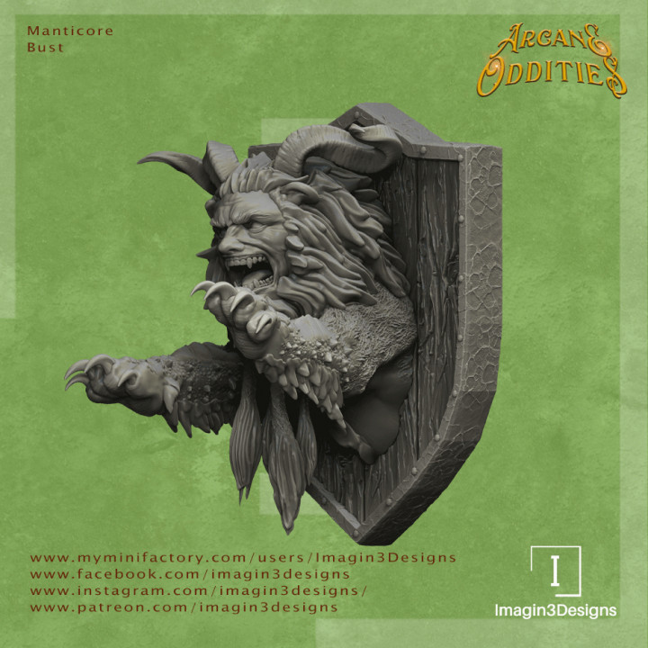 Pre-Supported Manticore Bust image