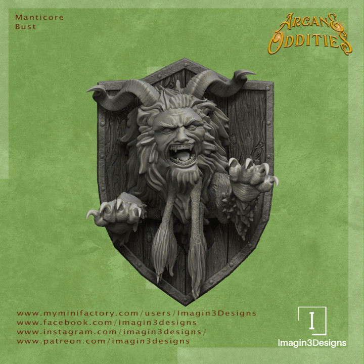 Pre-Supported Manticore Bust image