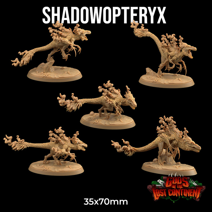 Shadowopteryx | PRESUPPORTED | Gods of the Lost Continent image