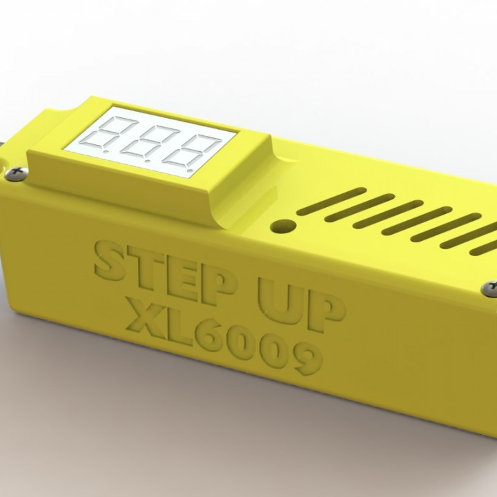 XL6009 step up case with voltmeter image