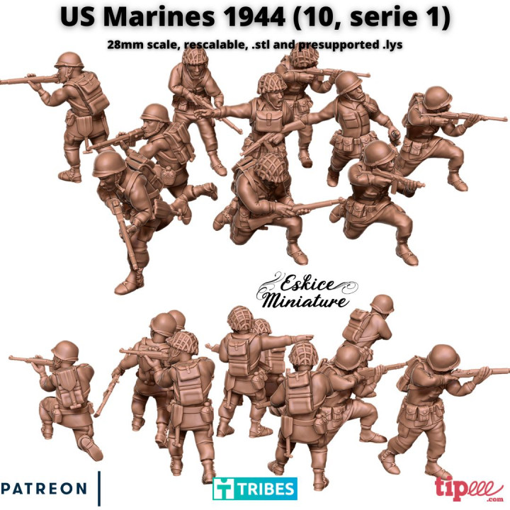 US marines 1944 serie 1 x10 - 28mm image