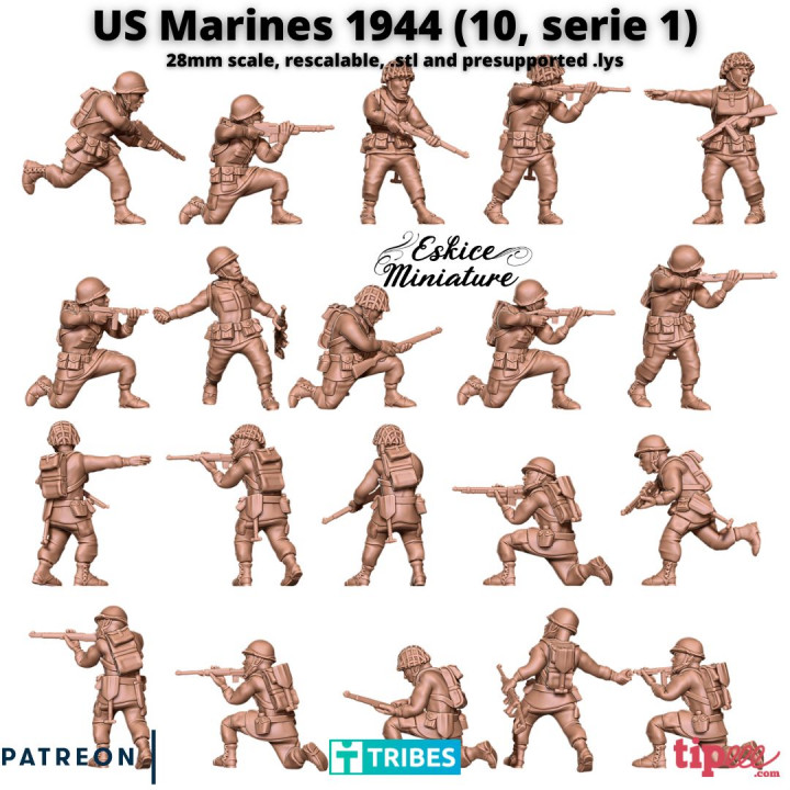 US marines 1944 serie 1 x10 - 28mm image