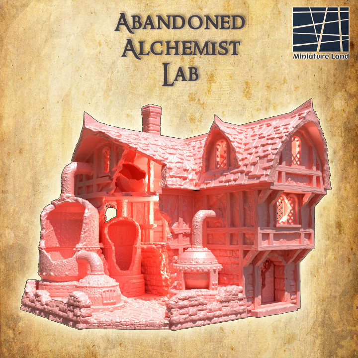 Abandoned Alchemist Lab - Tabletop Terrain - 28 MM image