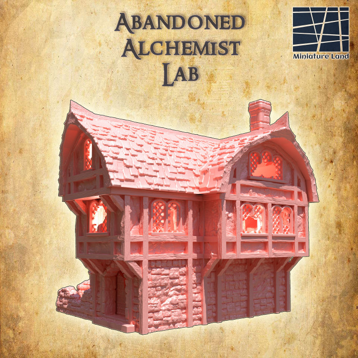 Abandoned Alchemist Lab - Tabletop Terrain - 28 MM image