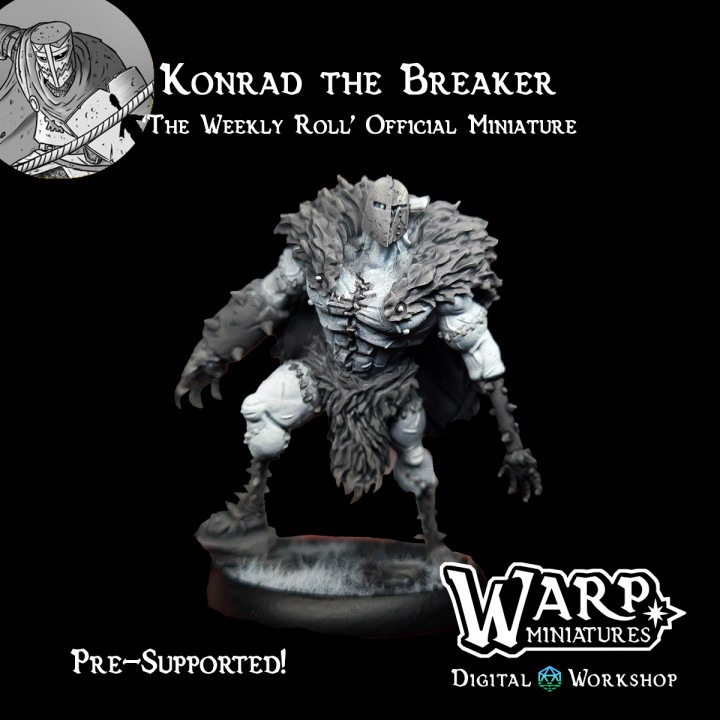Konrad the Breaker - 'The Weekly Roll' Official Miniature image
