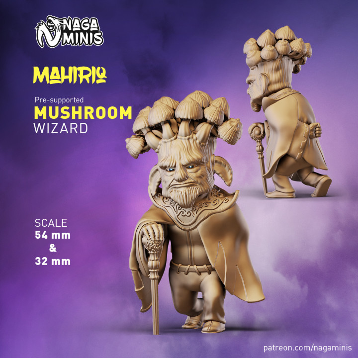 (Pre-supported) Mushroom Folk Wizard image