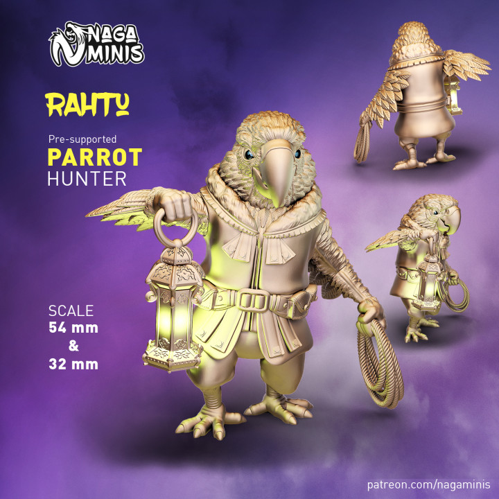 (Pre-supported) Parrot Folk Hunter