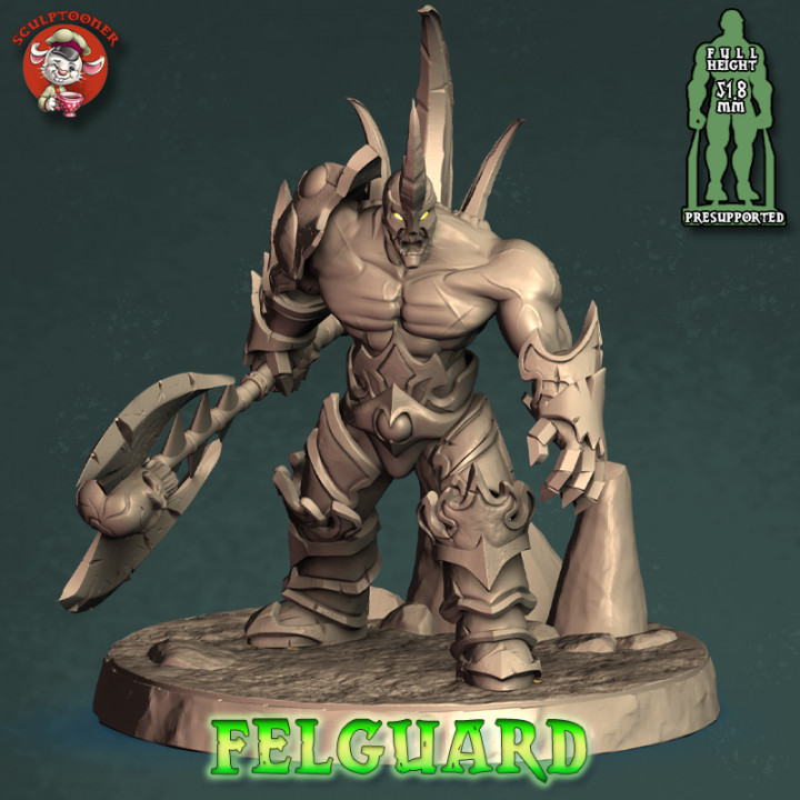 Burning Legion II - 32mm scale pre-supported squad