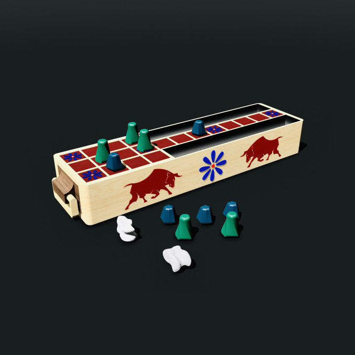 3D Printable The Twenty Squares Board Game by Lazy Bear